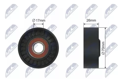 NTY NTY RNK-BM-012 Deflection Pulley/Guide Pulley, V-belt 