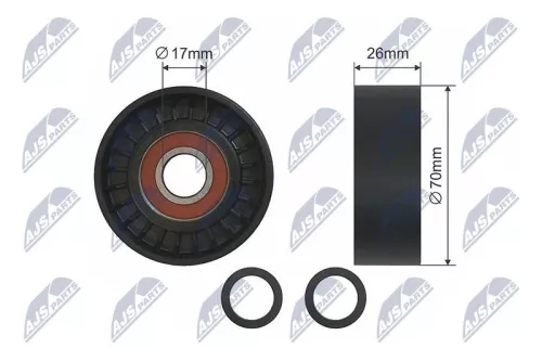 Tensioner Pulley, V-ribbed belt