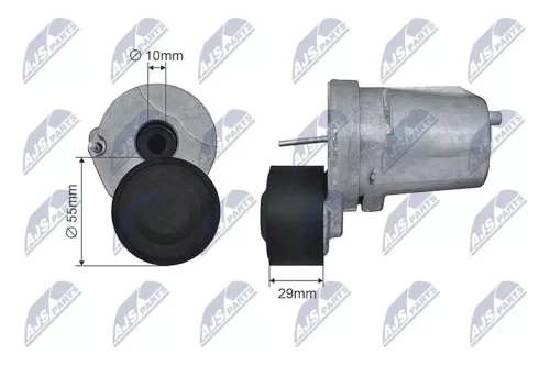 Tensioner Pulley, V-ribbed belt