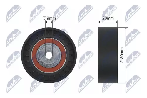 Deflection Pulley/Guide Pulley, V-belt