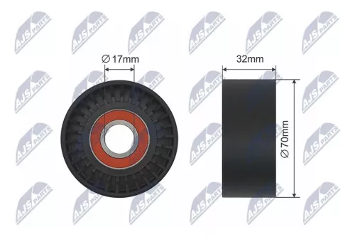 Deflection Pulley/Guide Pulley, V-belt