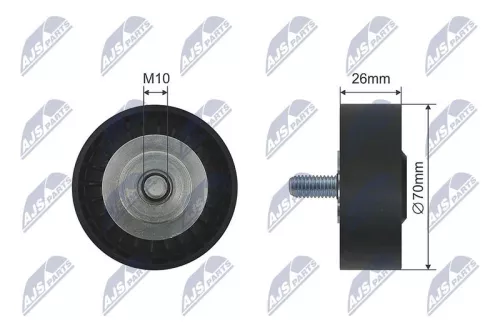 Deflection Pulley/Guide Pulley, V-belt