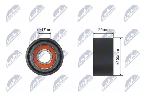 NTY NTY RNK-BM-038 Tensioner Pulley, V-belt 
