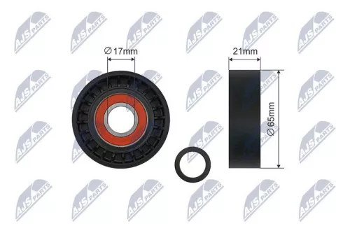 Tensioner Pulley, V-ribbed belt