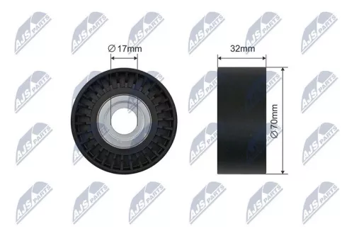 Tensioner Pulley, V-ribbed belt