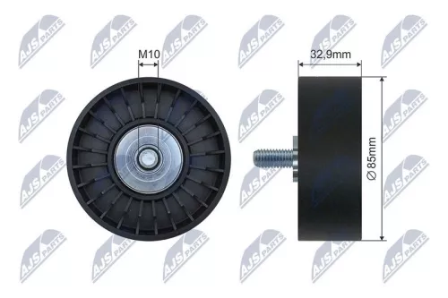 NTY NTY RNK-BM-056 Tensioner Pulley, V-ribbed belt 
