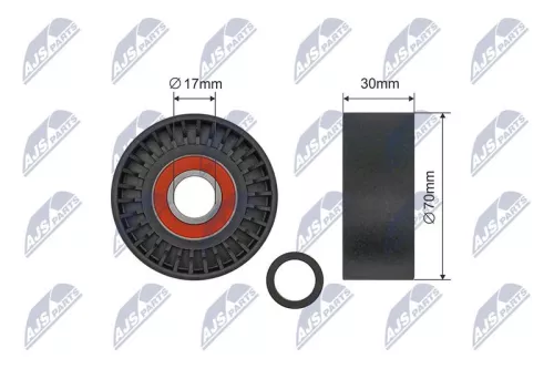 Tensioner Pulley, V-ribbed belt