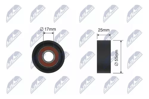 Tensioner Pulley, V-ribbed belt