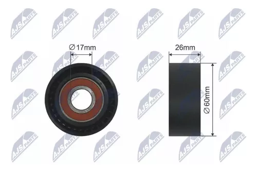 Tensioner Pulley, V-ribbed belt
