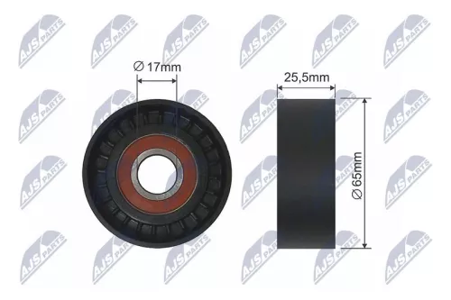 NTY NTY RNK-CT-012 Tensioner Pulley, V-ribbed belt 