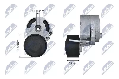 Tensioner Pulley, V-ribbed belt