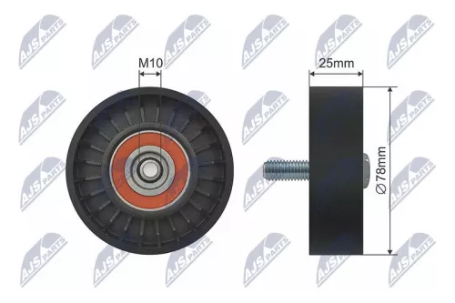 NTY NTY RNK-CT-041 Tensioner Pulley, V-belt 