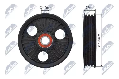 Tensioner Pulley, V-ribbed belt