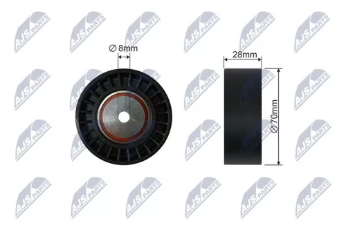 Tensioner Pulley, V-ribbed belt