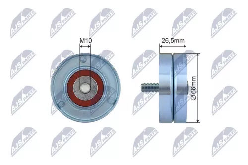 Tensioner Pulley, V-ribbed belt
