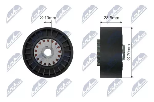 Tensioner Pulley, V-ribbed belt