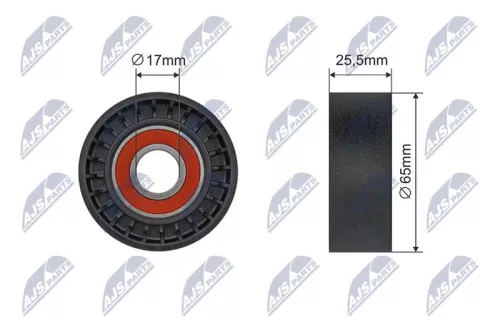 Tensioner Pulley, V-ribbed belt