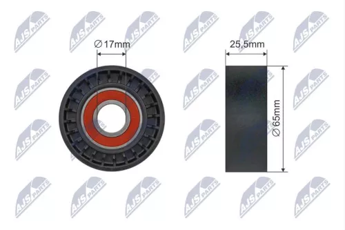 Tensioner Pulley, V-ribbed belt