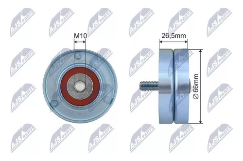 Tensioner Pulley, V-ribbed belt