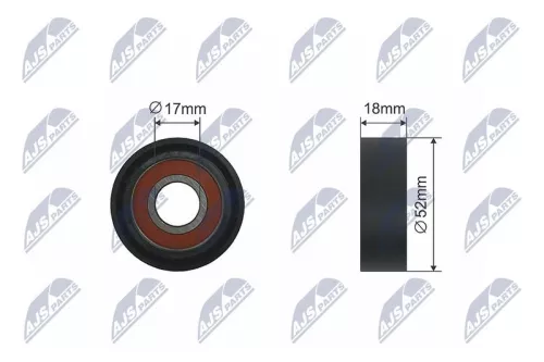 Tensioner Pulley, V-ribbed belt