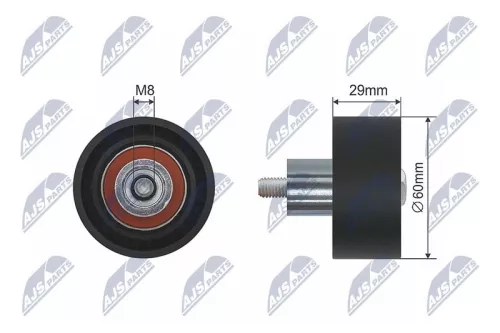 Deflection Pulley/Guide Pulley, timing belt