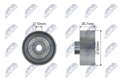 Deflection/Guide Pulley, V-ribbed belt
