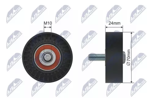 Deflection Pulley/Guide Pulley, V-belt