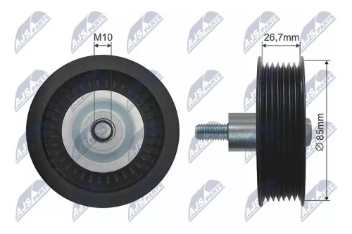 NTY NTY RNK-FR-045 Deflection Pulley/Guide Pulley, V-belt 