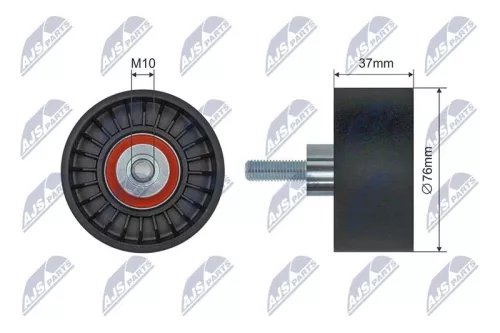 Tensioner Pulley, V-ribbed belt