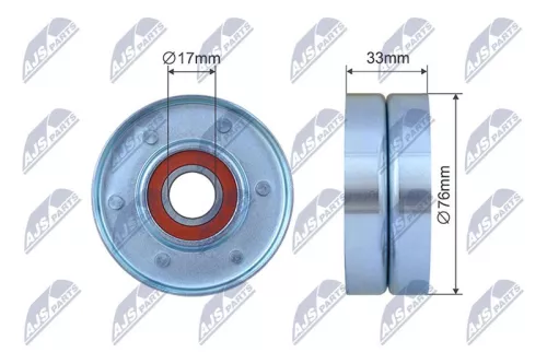 Tensioner Pulley, V-ribbed belt