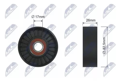 NTY NTY RNK-HY-516 Belt Tensioner, V-ribbed belt 