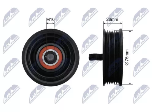 NTY NTY RNK-LR-012 Deflection Pulley/Guide Pulley, V-belt 