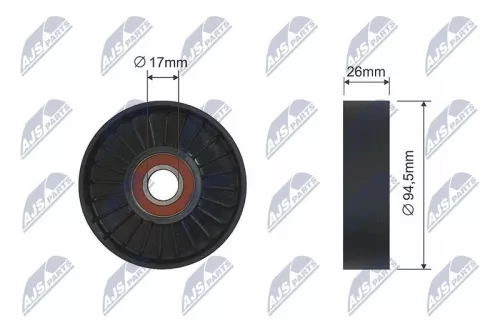Tensioner Pulley, V-ribbed belt