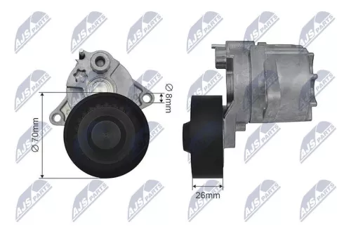 Tensioner Pulley, V-ribbed belt