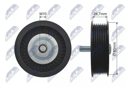 NTY NTY RNK-ME-016 Deflection Pulley/Guide Pulley, V-belt 