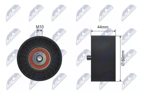 Tensioner Pulley, V-ribbed belt