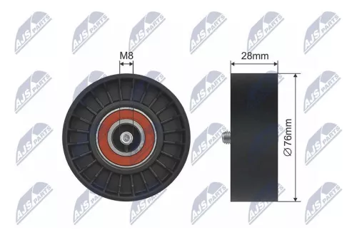 NTY NTY RNK-ME-027 Deflection Pulley/Guide Pulley, V-belt 