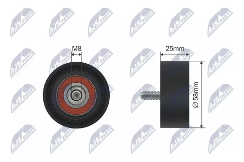 Deflection Pulley/Guide Pulley, V-belt
