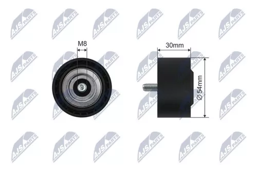 Tensioner Pulley, V-ribbed belt