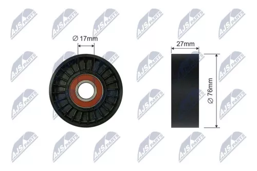 Tensioner Pulley, V-ribbed belt