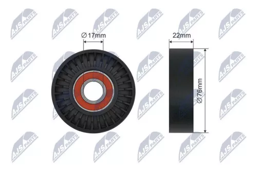 Tensioner Pulley, V-ribbed belt