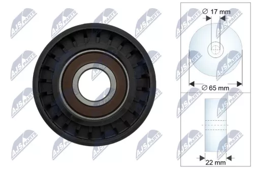 NTY NTY RNK-ME-086 Tensioner Pulley, V-ribbed belt 