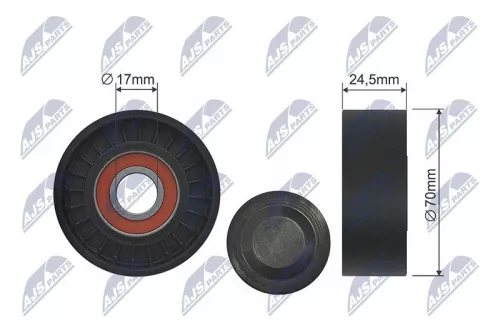 NTY NTY RNK-MS-020 Belt Tensioner, V-ribbed belt 