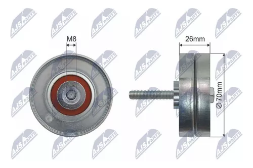 Deflection Pulley/Guide Pulley, V-belt