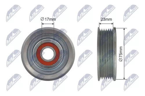 Tensioner Pulley, V-ribbed belt