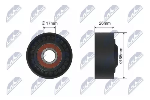 Tensioner Pulley, V-ribbed belt