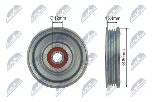Tensioner Pulley, V-ribbed belt