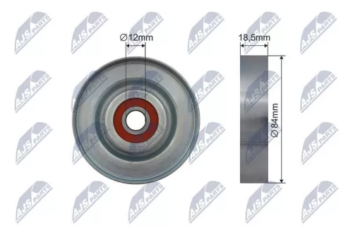 Tensioner Pulley, V-ribbed belt