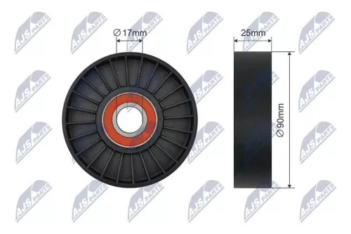 Tensioner Pulley, V-ribbed belt