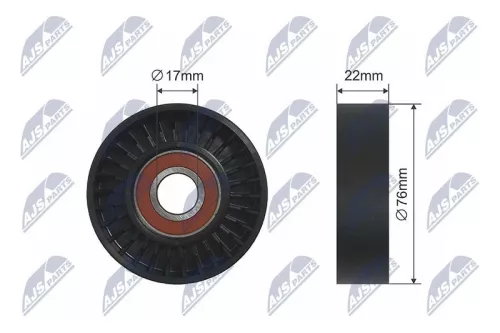 Tensioner Pulley, V-ribbed belt